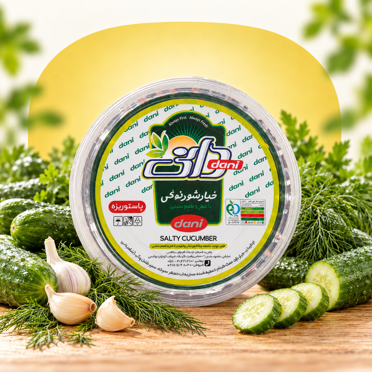 خیارشور ظرفی ۳۰۰ گرم