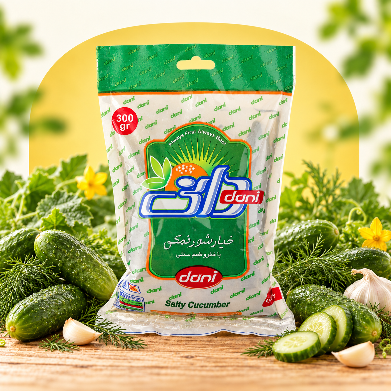 خیارشور ویژه وکیوم ۳۰۰ گرم